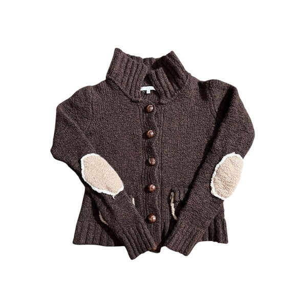 Laurie B Sweaters - Laurie B Brown Sweater Wool Blend Grandma Boho Sz M Whimsy Forest Fairy
